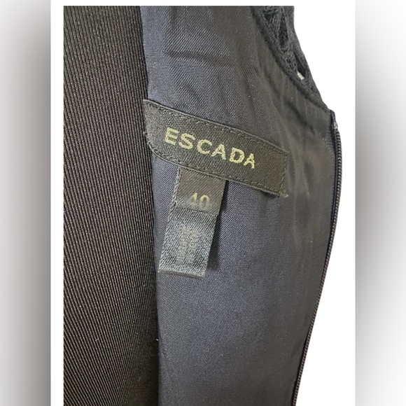 Escada Navy Blue Sleeveless Dress Size EU40 US8 - Picture 6 of 7